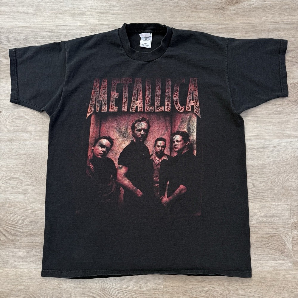 Vintage 90s 1998 Metallica Concert T Shirt Mens XL Load Tour Dates Band FOTL